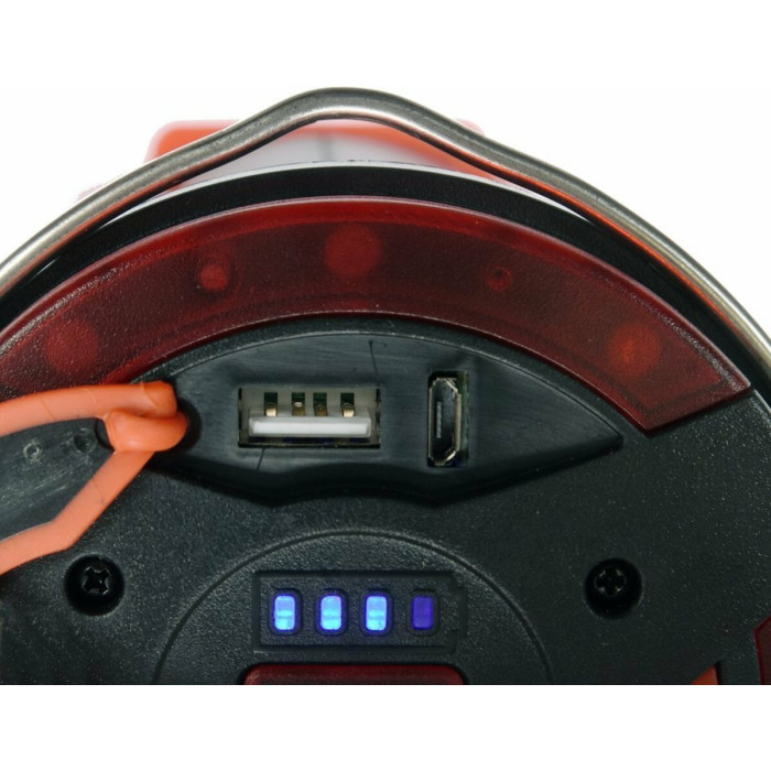 Ліхтар LED-діодний акумулятор YATO Li-Ion 3.7В, 1Вт, 600-1200Лм з ручкою, зарядний USB пристрій [10]