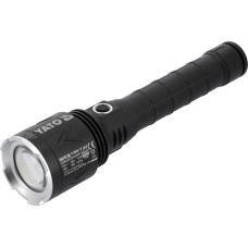 Ліхтар ручни LED-діодний акумул. YATO Li-Ion 7.4 В, 5 АГод, режими 8000/4500/1150 Lm, зарядж від USB