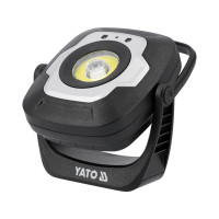 Прожектор диодный, переносной YATO, 10Вт, 1200/600/100 Lm 3 режима, пит.- аккумул. 3,7 В, 4,4 АГод