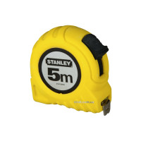 Рулетка STANLEY : 5 м х 19 мм. пластмасовий корпус
