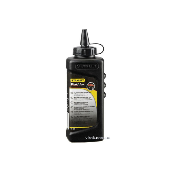Мел порошковый маркировочный STANLEY "FatMax&reg; Xtreme": черный, 225 гр