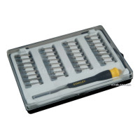 Викрутка-тримач з прецизійними насадками STANLEY : SL, PH, HEX, TORX, в футлярі, 17 шт