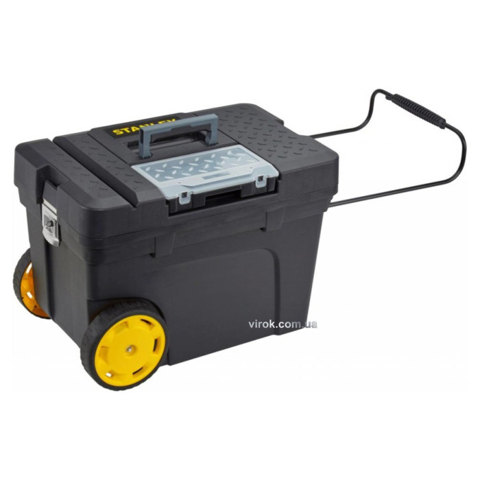 Ящик для інструменту на 2 колесах пластиковий STANLEY "Mobile Contractor Chest" 60х 38х 43 см