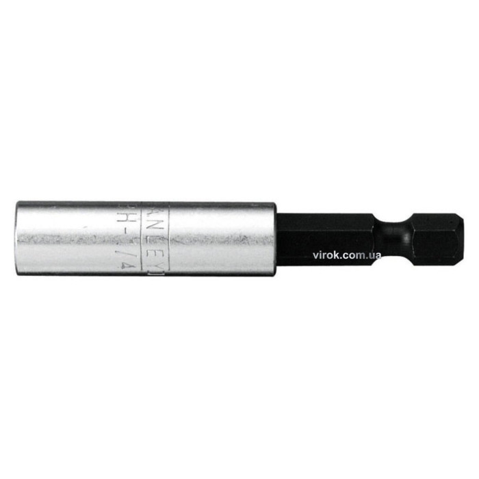 Тримач магнітний насадок викруткових STANLEY : 1/4", L= 60 мм. 5 (Уп/Шт.)