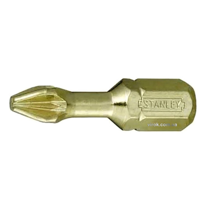 Насадка викруткова STANLEY : Phillips PH2 x 25 мм "GOLD". 6 (Уп/Шт.)