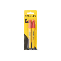 Маркери STANLEY "Fine Tip" : червоні, 2 шт. DW
