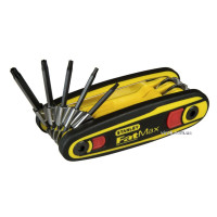 Ключи торцевые 6-гранные раскладные STANLEY "FatMax" с фиксатором, 8 частей