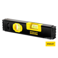 Рівень STANLEY "Classic Box Level TORPEDO" : L= 23 см, 2 капсули, алюмінієвий корпус з магнітами