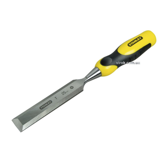 Стамеска STANLEY "DynaGrip": L=143 мм, жало W=25 мм.