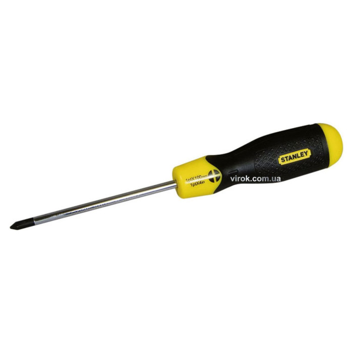 Викрутка хрестова STANLEY "Cushion Grip" : "Philips" PH1 х 75 мм DW