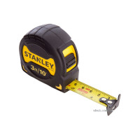 Рулетка STANLEY "GripTape": L=3 м x 19 мм, метрич/дюйм. шкалы, пластиковый корпус