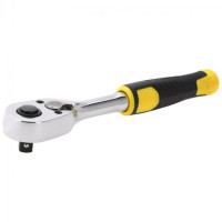 Трещатка STANLEY: квадрат 1/4", 72 Зубцы. шаг 5&deg;, быстроустановленная.