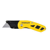 Нож с выдвижным трапецевидным лезвием STANLEY: в металлическом корпусе