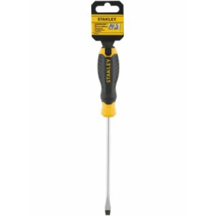 Викрутка плоска STANLEY "Cushion Grip" S/D FLARED: 6.5 X 150MM