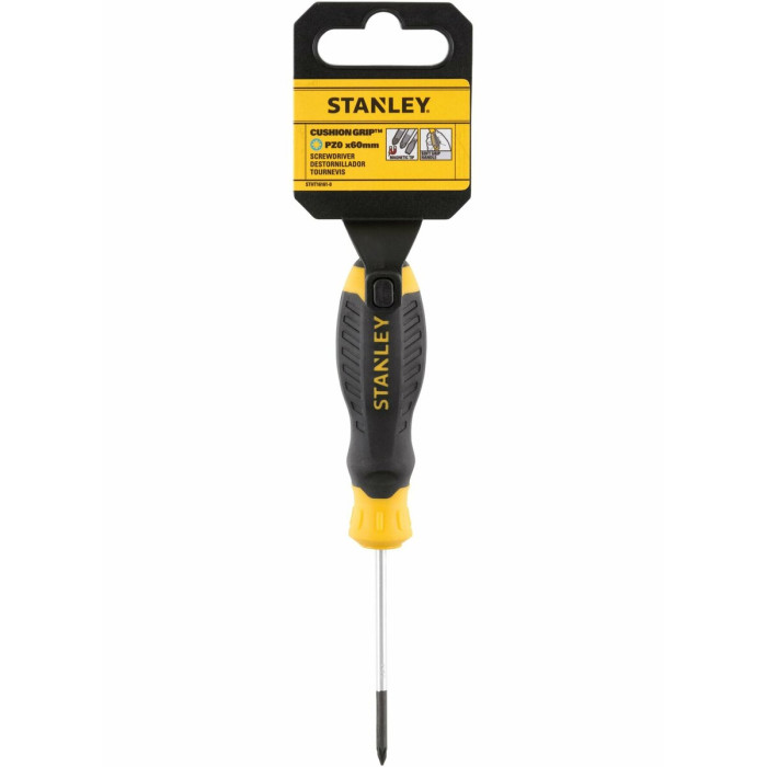 Викрутка хрестова STANLEY "Cushion Grip" S/D "POZIDRIV": PZ0 X 60MM