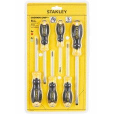 Набір викруток STANLEY "Cushion Grip S/DR" : 6 шт