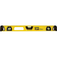 Уровень STANLEY "FatMax I Beam": L=60 см, 3 капсулы, алюминиевый корпус + карандаш, погрешность 0,5 мм/м