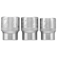 Набір торцевих головок Stanley 1/2" (розмір 21, 22, 24) 3 од