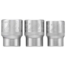 Набор торцевых головок Stanley 1/2" (размер 21, 22, 24) 3 ед.