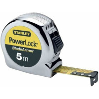 Рулетка STANLEY "Powerlock Blade Armor": L= 5 м x 25 мм, стальная лента из укр. Blade Armor