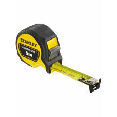 Рулетка STANLEY "CONTROL-LOCK": L= 5 м х 25 мм. з подвійною шкалою