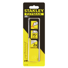 Лезвия сменные с отломными сегментами STANLEY "FatMax": M=25 мм. 10 (Шт/Уп.)