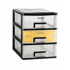 Ящик STANLEY ESSENTIAL S вертикальный с 3 выдвижными секциями, пластмассовый, 21,5 x 15,1 x 18,9 см.