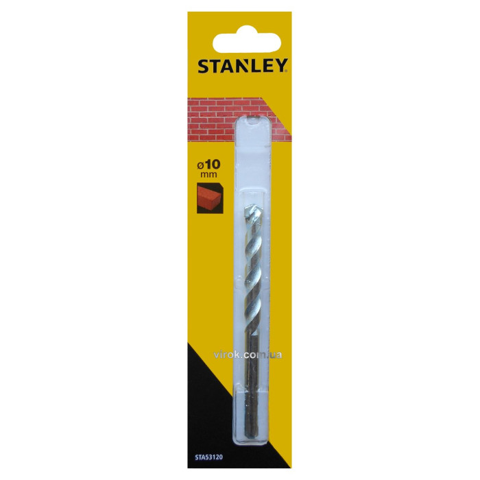 Сверло по кирпичу STANLEY: Ø= 10 x 120 /80 мм