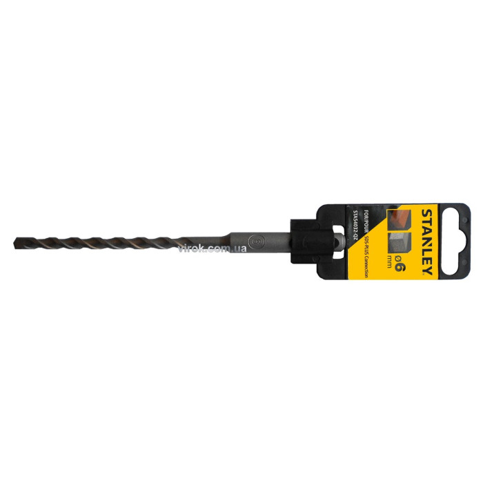 Свердло по бетону, каменю (бур) STANLEY : SDS+, Ø= 6 x 160 /100 мм