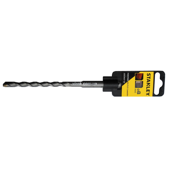 Сверло по бетону, камню (бур) STANLEY : SDS+, Ø= 8 x 160 /100 мм