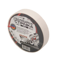 Лента изоляционная VIROK: 15 мм х 10 м x 0,18 мм БЕЛАЯ [15/240]