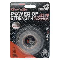 Стрічка автомобільна 2-стороння VIROK Power of strength; 12 мм х 2 м [30]