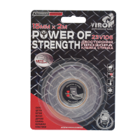 Стрічка автомобільна 2-стороння VIROK Power of strength; 19 мм х 5 м [10]