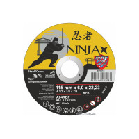 Диск шліфувальний по металу NINJA : тип 27, Ø= 115 х 22.23 мм, t= 6,0 мм (10шт/уп)