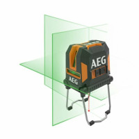 Нивелир лазерный AEG; дальность – 30 м, точность – 0,2 мм/1м, 1 горизонт. и 2 вертика. зеленые лучи