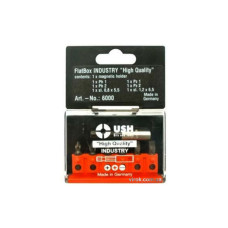 Набор отверточных насадок Industry USH: 1/4" с магнит держателем, PH1, PH2, PH3, PZ1, PZ2, PZ3; 7 эл.