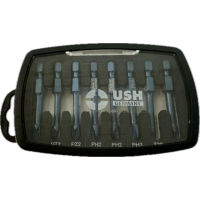 Набор отверточных насадок Blueshock USH: 1/4"х 50 мм, PH2(х2)-3, PZ2(х2)-3; T20-25, 8 элем.