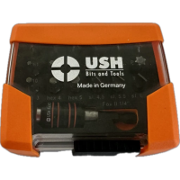 Отверточные насадки USH Industry: с магнитным держателем, PH, PZ, SL, Torx, HEX, 19 эл.