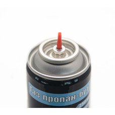 Балон газовий для запальничок VIROK 150g/250ml.  1-разовий (4 перехідників на кришці) [12 шт/уп]