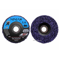 Круг зачистний нетканий жорсткий NINJA : Т27, 125х22 H=13 мм, Р46 (5/100 шт. уп)