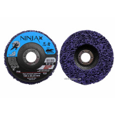 Круг зачистний нетканий жорсткий NINJA : Т27, 125х22 H=13 мм, Р46 (5/100 шт. уп)