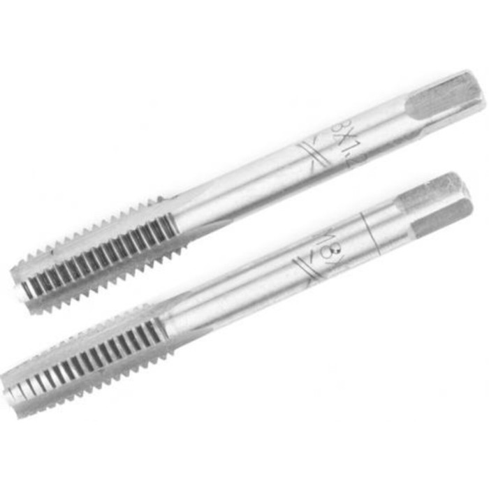 Мітчик VIROK М8 х 1,25; 2 шт.(№1+№2) сталь 9ХС. DIN 2181. ГОСТ 3266-81.