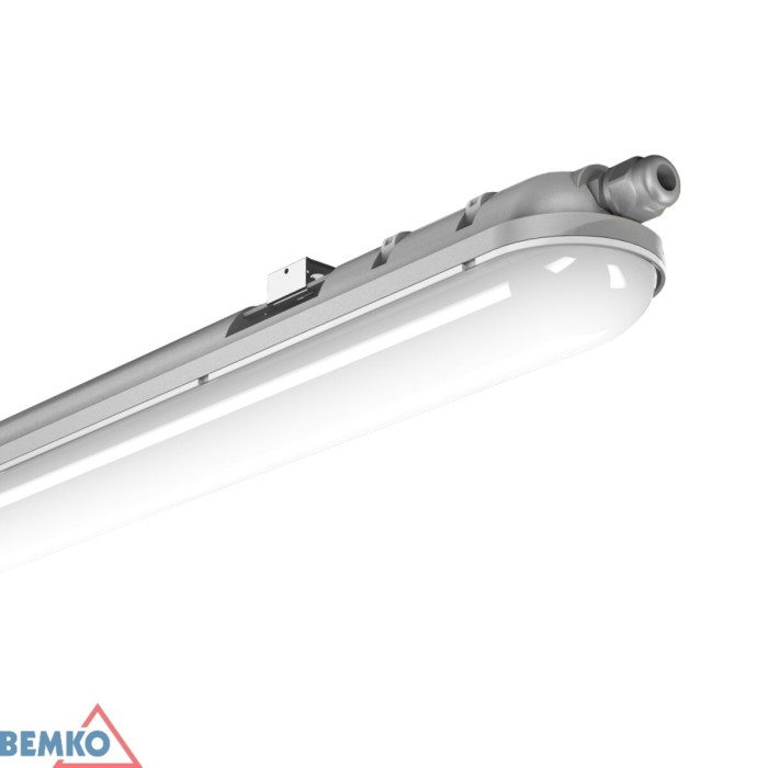 Світильник LED SMD стельовий BEMKO з герметичною оправою; 230 В, 50 Вт, 6000 lm, l= 120х 7,6х 6,6 см
