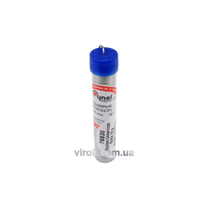 Припій Sn60-Pb40 дротяний в капсулі VOREL : Ø=1мм, m=16 г  [25/250]