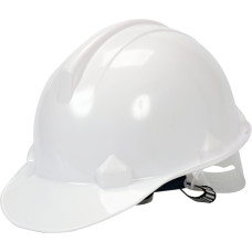 Каска для захисту голови VOREL біла з матеріалу HDPE [30]