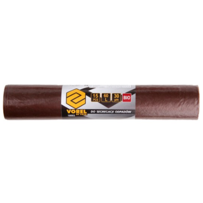 Сумки для био-органических отходов VOREL, 60 л. 15 шт [30]