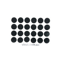Протектор самоклеющийся антискользящий VOREL, 10мм набор 24шт. (черные) [60/720]
