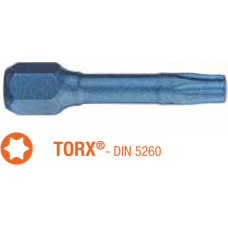 Насадка викруткова ударна USH Blue Shock : TORX T30 x 30 мм Torsion, Уп. 5 шт.