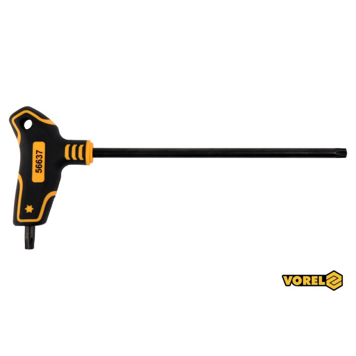 Ключ TORX VOREL : тип "Т", Т45 x 200 x 113 мм, Cr-V 6150(DW)