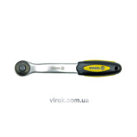 Трещатка VOREL к торцевым головкам, изогнутая, квадрат 1/2", L= 260 мм, 72T, CrV [6/36]